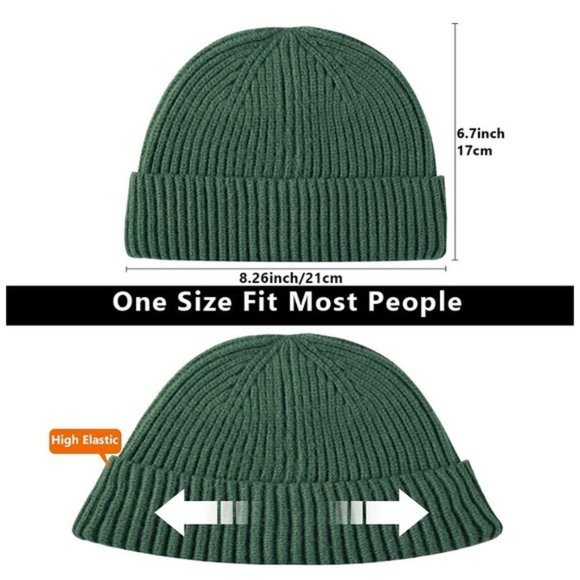 Green Cuff Beanie - Picture 2 of 4